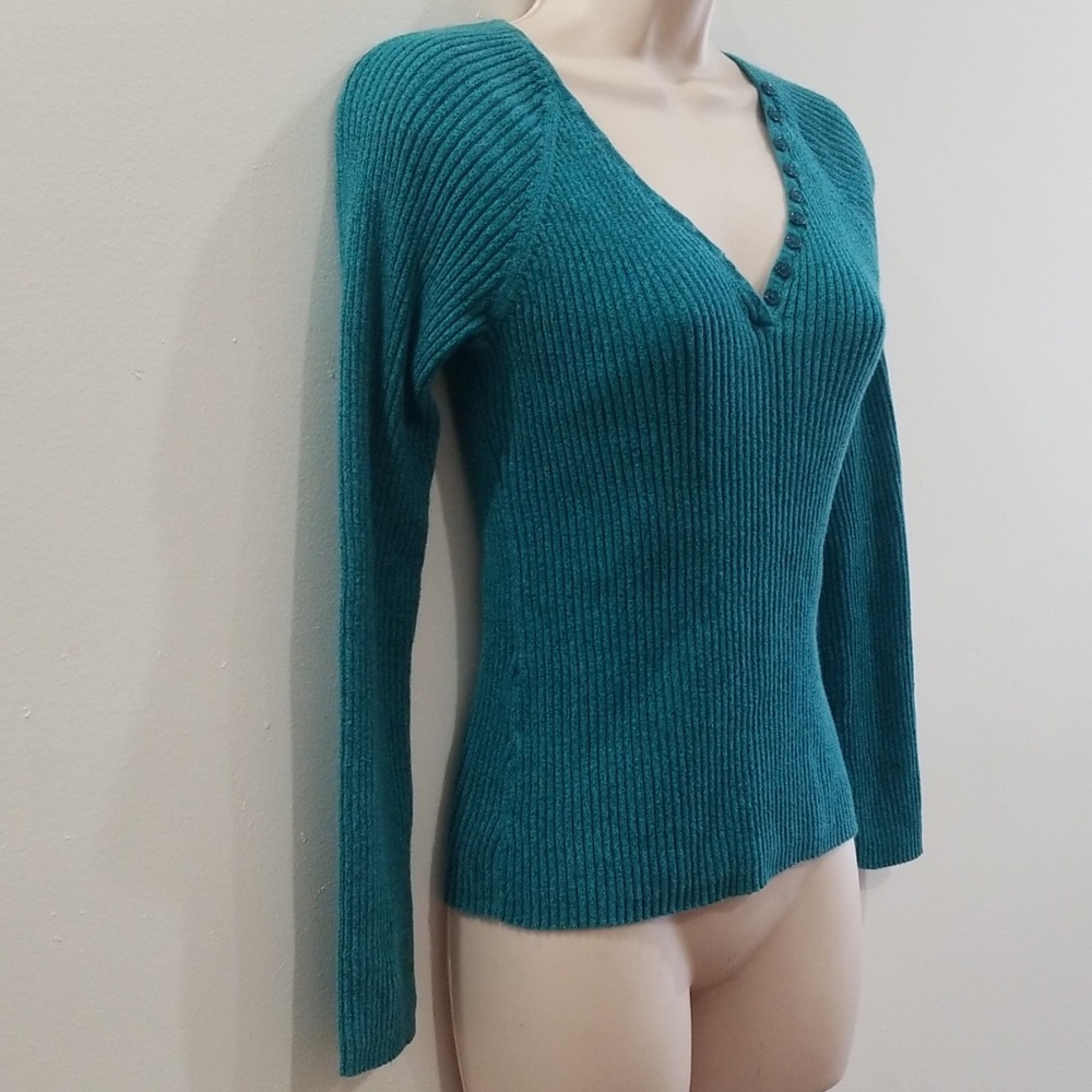 Basic Concept Women's Green Size Medium Sweater - image 4